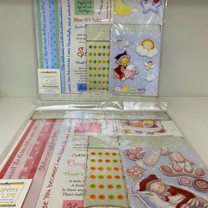 Scrapbooking kit boy and girl